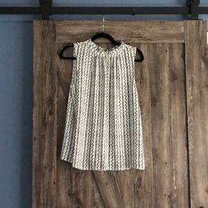 Loft black & white sleeveless